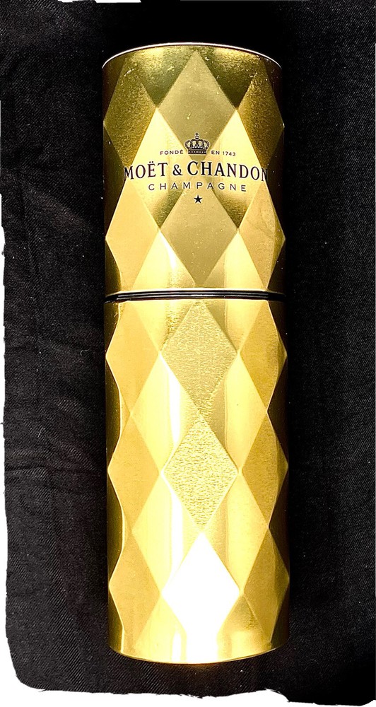 Gold Moet & Chandon Champagne Moët Imperial 750ml Collectible Reusable Case