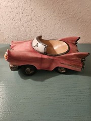 Vintage & Rare Pink Cadillac Wine Bottle Holder-Excellent