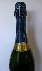Glass Empty Tall French Wine Brut Champagne Bottle 3000 ML Display Feuillatte