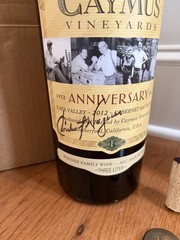 Signed 2012 Caymus 40 3L Empty Bottle With Original Cork Foil And Box
