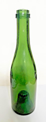 Pre 1860 dark green champagne bottle with kick up bottom