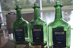 Vintage TAYLOR PORT Wine Bottle Dark Green Hammondsport NY New York Empty