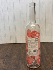 Le Rose Decorative Wine Bottle Pink Floral Glass Stopper French Without Top