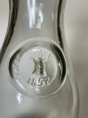 Vintage Wine Carafe Paul Masson Glass Since 1852 Single 7”