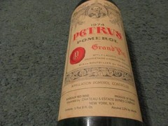 Vintage 1974 Petrus Pomerol Empty Bottle – No Cork
