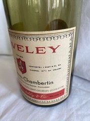 Vintage Faiveley Burgundy Cote-D’Or France Empty Bottle 1966 w/Cork, Empty (WC2)