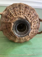 Vintage Wicker Demijohn Wine Bottle 11&Prime;