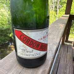 Vintage EMPTY DISPLAY G.H. MUMM Champagne Bottle