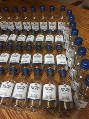 48 Sutter Home Merlot Wine 187 ML Empty Plastic Bottles & Lids- Great for Crafts