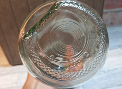 Vintage 1990 Floral Etched Norman Kosarin Carafe Paul Masson Vineyards Daffodil