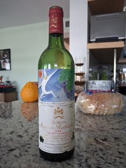 1982 Chateau MOUTON-ROTHSCHILD, Pauillac, Empty Bottle Art by John Huston