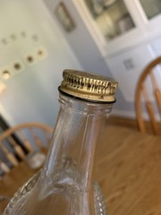 Vintage London Winery Horizontal Glass Wine Bottle & Screw Cap Bottle Empty