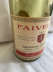 Vintage Faiveley Burgundy Cote-D’Or France Empty Bottle 1966 w/Cork, Empty (WC2)