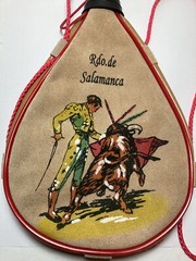 Bota Bag Spanish Leather Wine Water Bullfighting 1L Spain