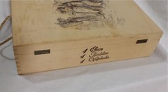 Santini Vint d&rsquo; Italia Soave Gift Wooden Box EMPTY Display Piece Rope Handle