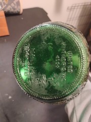 Vtg United Vintners 4555 half Gallon Green Glass Bottle/Established -1881