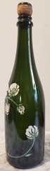 Vintage Perrier Jouet Fleur de Champagne Hand Painted Bottle Empty