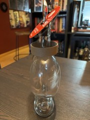 Heart Shape Wine Glass Bottle Mode In Italy