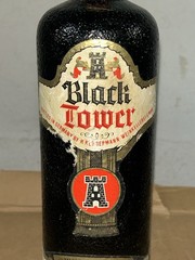 Vintage 1984 Black Tower Liebfraumilch German Wine Bottle With Label