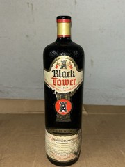 Vintage 1984 Black Tower Liebfraumilch German Wine Bottle With Label