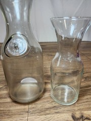 Vintage Paul Masson Since 1852 Glass Carafe Decanter Wine Pitcher Barware Clear