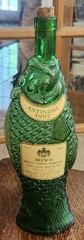 Vintage 1967 Emerald Glass Bottle Antinori Bianco Della Costa Toscana
