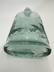 Vintage Liquor Wine Bottle Made in Spain 1994 Grapes and Leaves Embossed Glass