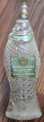 WINE BOTTLE: Vino Dell&rsquo;Elba, Fish-Shaped, Clear, Vintage 1961