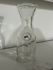 Clear Glass Bottle 1/2 Liter VNC Embossed Collectible