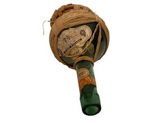 Vintage 1955 Orvieto Melini Wicker Wrapped 23 oz Italian Wine Bottle Empty