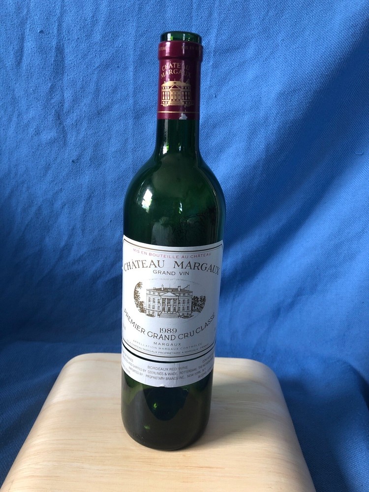 Chateau Margaux 1989 Wine Bottle EMPTY No Cork Bordeaux
