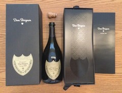 RARE Vintage 2008 Dom Perignon Champagne Empty Bottle w/perfect Box, Book & Cork
