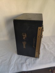 Del Dotto ‘The Beast’ luxury wine presentation box, black w/ gold grille/cage