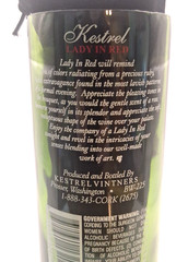Lady In Red 4th Ed. Collectible Cut Kesler Wine Bottle