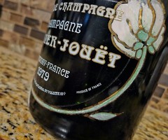 Vintage 1979 Perrier-Jouet Fleur De Champagne 1.5lt Wine Bottle Empty Painted