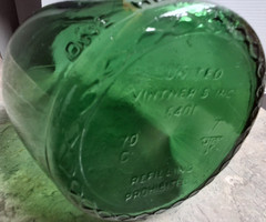United Vintner&rsquo;s Inc. 5401, Half Gallon Green Glass Bottle Est Asti-1881