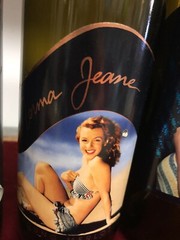 3 EMPTY Vintage Marilyn Monroe Norma Jeane Young Merlot Empty Wine Bottles