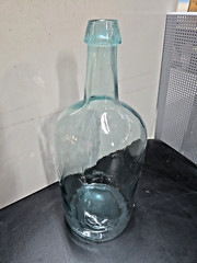 Vintage Green Glass Demijohn Aqua Gallon Bottle – 15&Prime;H X 6&Prime;Dia | Unique