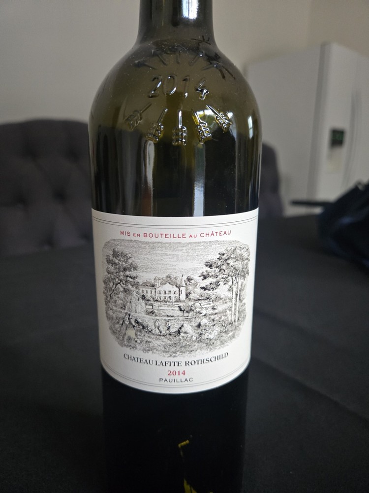 2014 Chateau Lafite Rothschild empty bottle