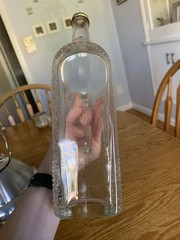 Vintage London Winery Horizontal Glass Wine Bottle & Screw Cap Bottle Empty