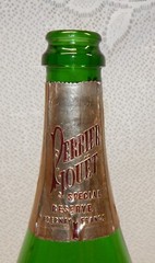 Vintage 1982 Perrier Jouet Special Reserve Hand Painted Empty Champagne Bottle