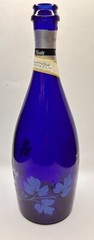 VTG WINE BOTTLE RISATA MOSCATO 25.4 Oz BLUE GLASS