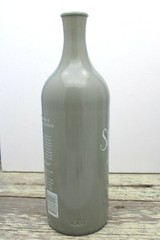 Ceramic Wine Bottle Empty Silver Unoaked Chardonnay Mer Soleil 2012 750ml