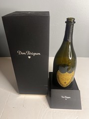 Vintage New Century 1999 Dom Perignon Champagne Bottle & Display Box , Brochure