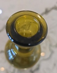 Green Glass Olive Oil Bottle 750mL Sold Empty 12-1/4&Prime; Tall