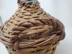 Vintage Wicker Wrapped Viresa Demijohn Large 13 Inch