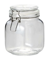 Plum wine bottle, fruit wine bottle, 1L, glass, rectangular, storage bottle, Ita
