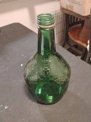 Vtg United Vintners 4555 half Gallon Green Glass Bottle/Established -1881