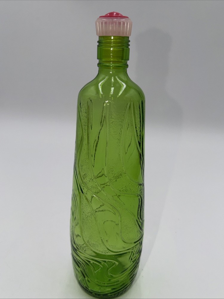 VTG RIPPLE Gallo&rsquo;s 1960-84 HIPPIE Wine Flavor Guard Green Glass Bottle 4/5 QT