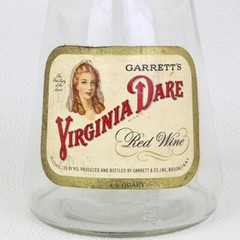 Garrett’s Virgina Dare Red Wine Glass Bottle